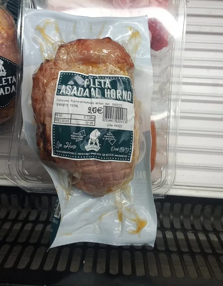 Paleta asada al horno