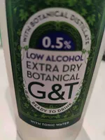 Low alcohol extra dry botanical gin and tonic