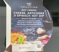 Cheese artichoke and spinach dip