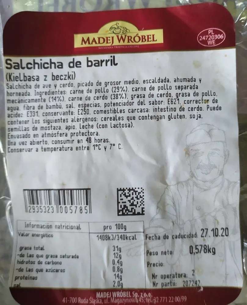 Salchicha de barril
