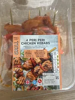 4 Peri Peri Chicken Kebabs