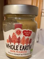 Whole Earth crunchy peanut butter bio