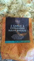 Nan bread, garlic and coriander