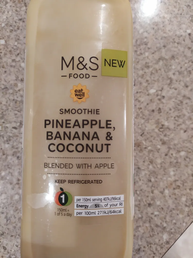 Pineapple, Banana & Coconut Smoothie
