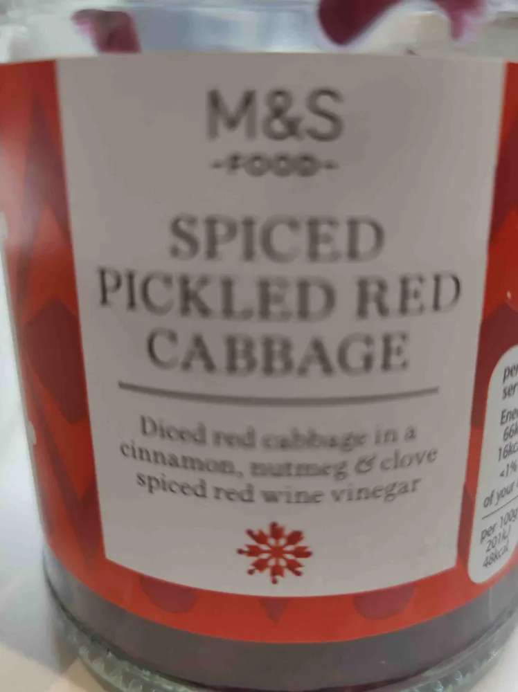 Spiced picked red cabbage