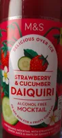Strawberry & Cucumber Daiquiri - Alcohol Free Mocktail