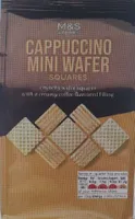 M&S Cappuccino Mini Wafer Squares