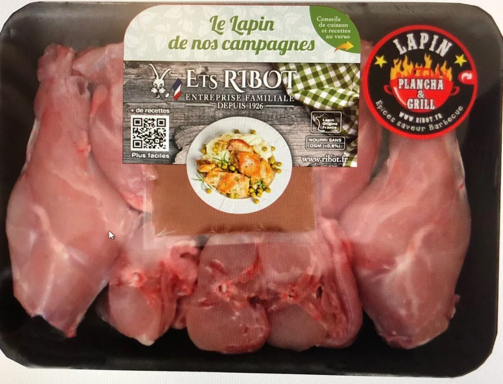 Plateau grillade lapin