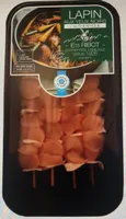 Brochette de lapin (yeux noirs)