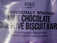 Milk chocolate digestive biscuit bar