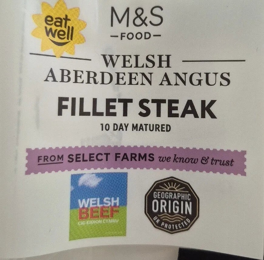 M&S Welsh Aberdeen Angus Fillet Steak