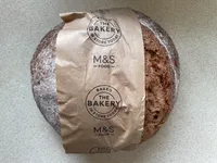 Brown sourdough boule