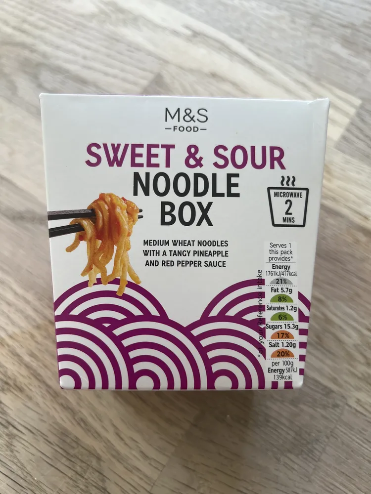 sweet & sour noodle box