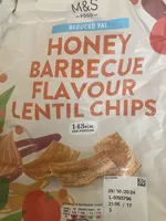 Honey Barbecue Flavour Lentil Chips