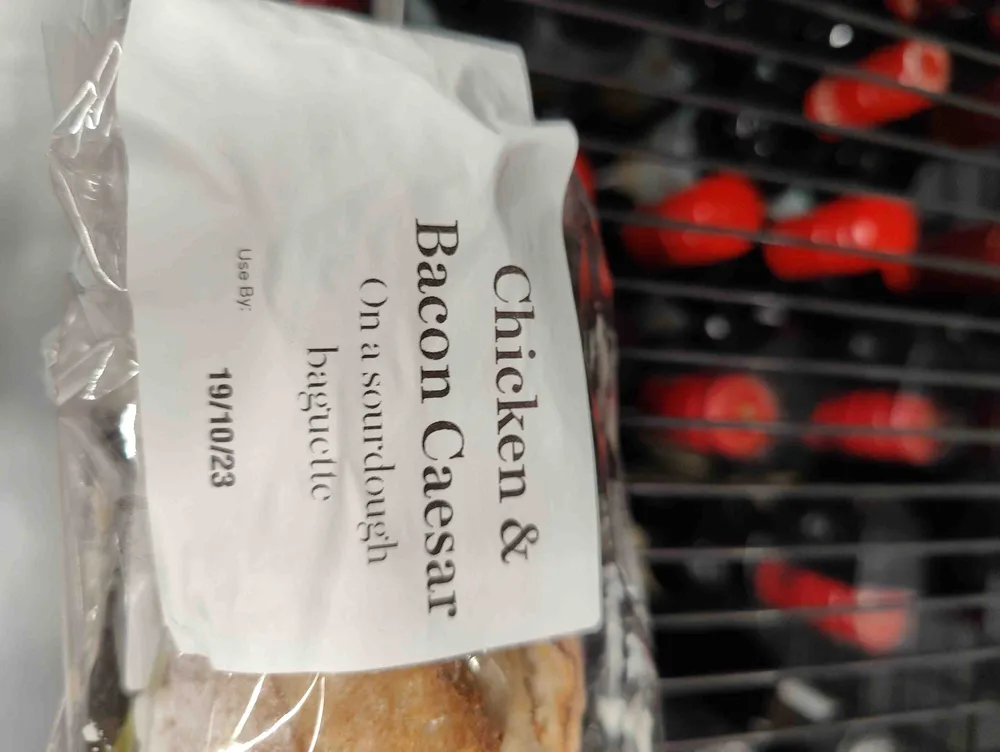 Chicken and Bacon ceaser sourdough baguette