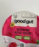 Raspberry kefir yogurt