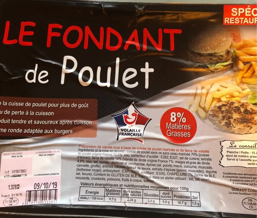 Fondant de poulet