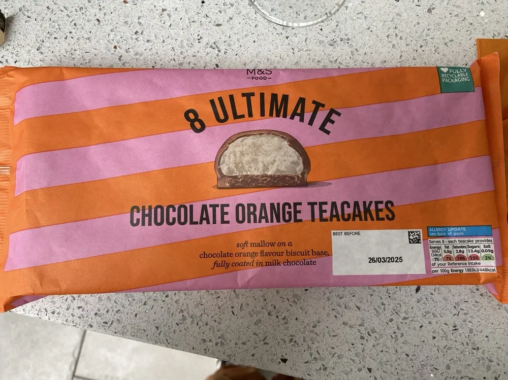 M&S <-FOOD- 8 ULTIMATE FULLY RECYCLABLE PACKAGING