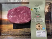 Organic British beef fillet steak