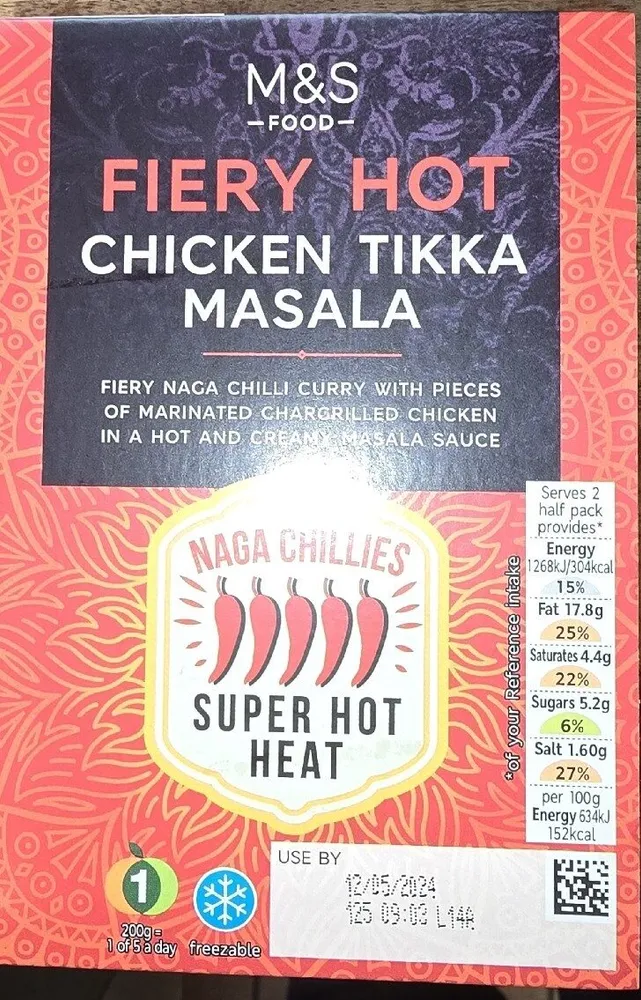 Fiery Hot Chicken Tikka Masala