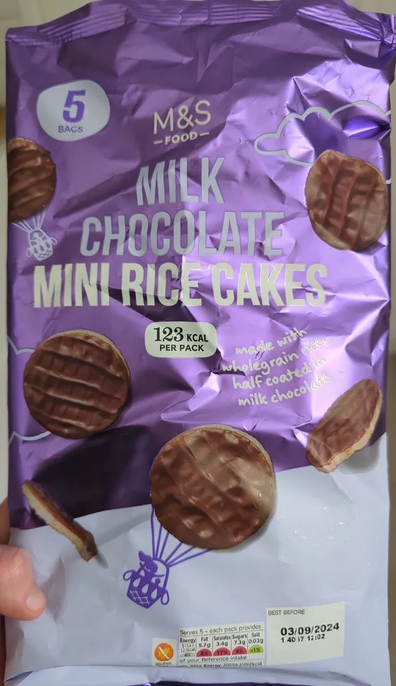Milk Chocolate Mini Rice Cakes