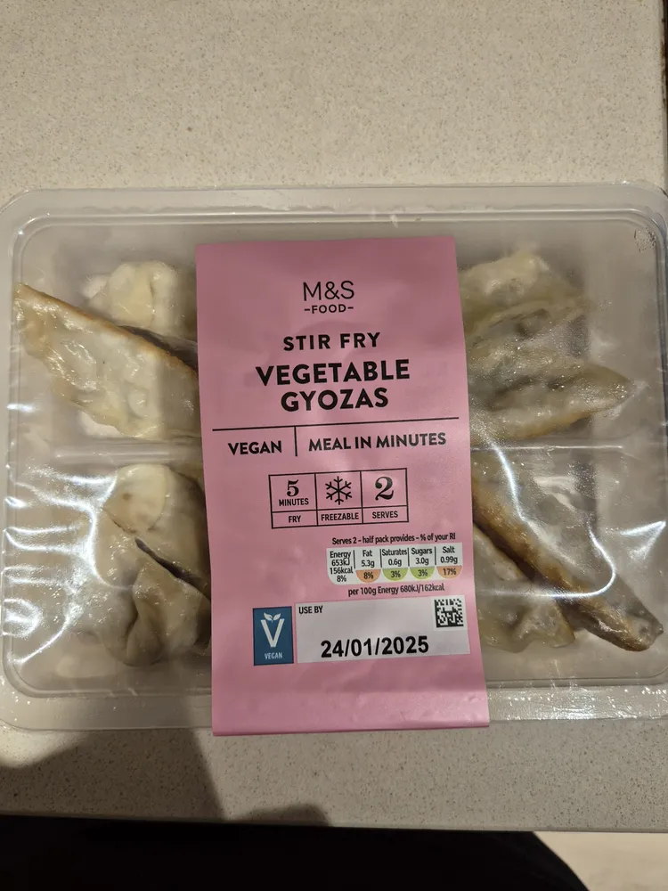 Vegetable Gyozas