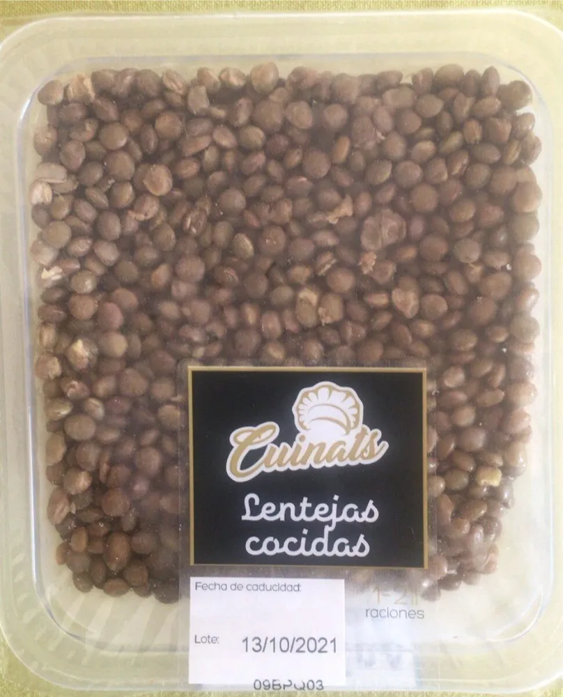 Lentejas cocidas