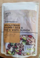 Microwave wholegrain basmati rice & red & white quinoa