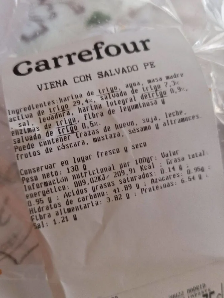 Viena con salvado