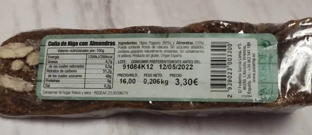 Cuña de Higo con Almendras