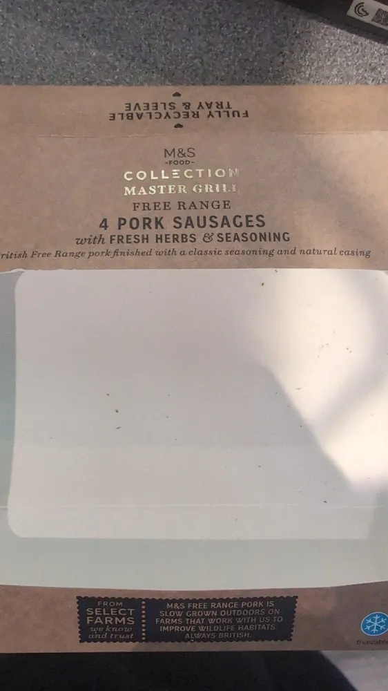 Free Range Pork Sausages With Fresh Herbs & Seasoning