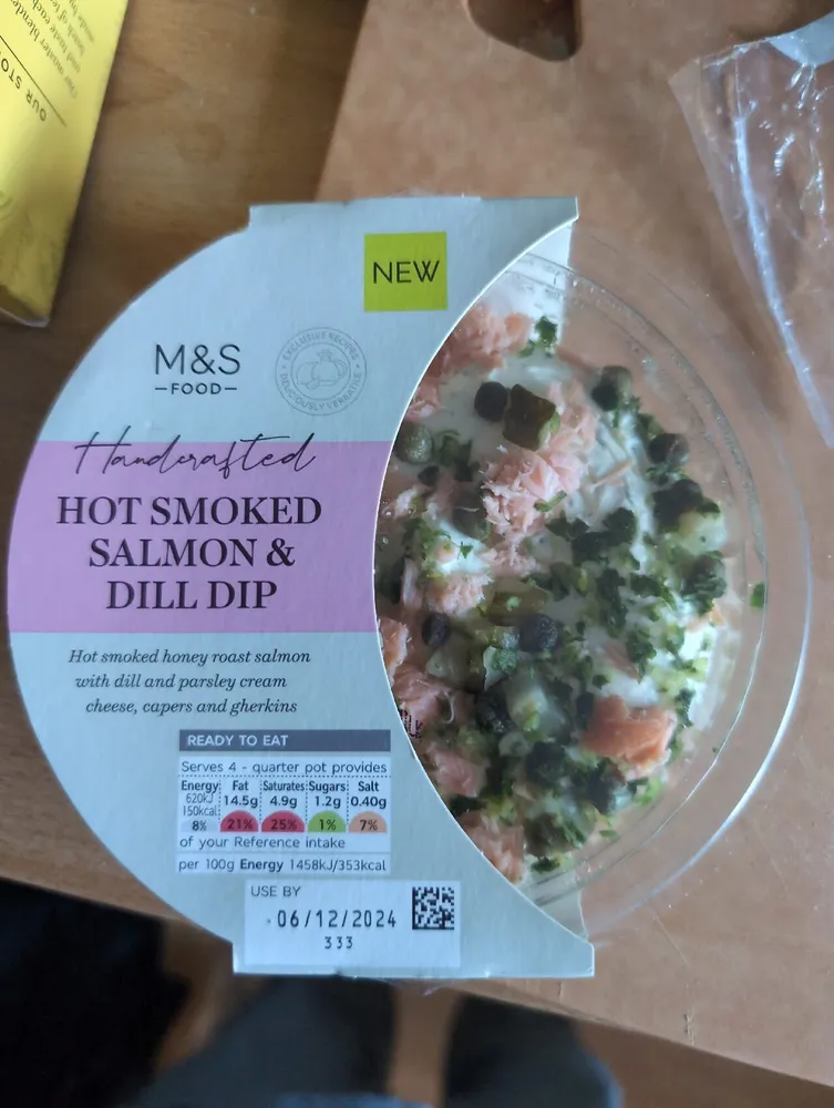 Topped Hot Smoked Salmon & Dill Dip