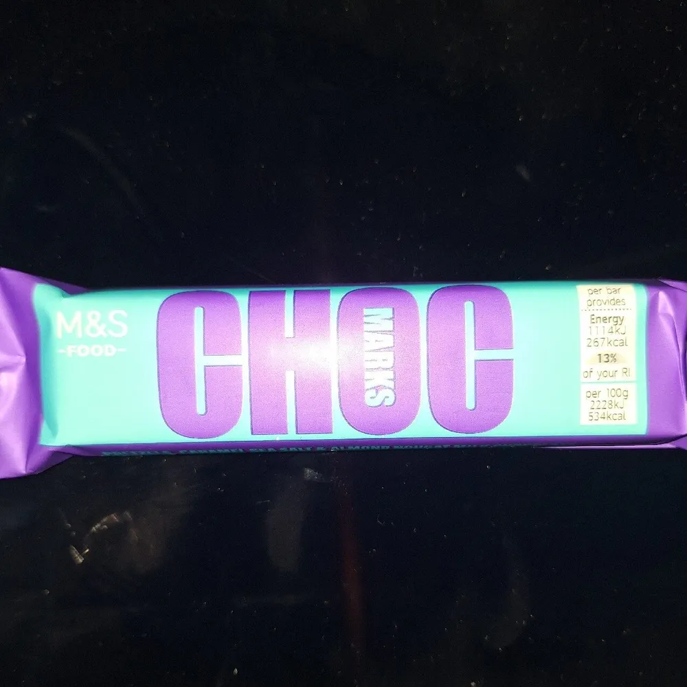 M&S -FOOD- MARKS CHOC per bar provides Energy 1114