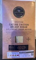 Caesar Chicken Breast Kebab With Dressing
