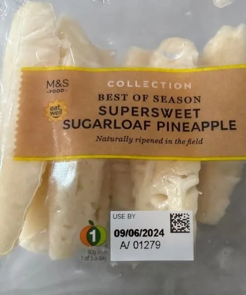 Super sweet sugarloaf pineapple