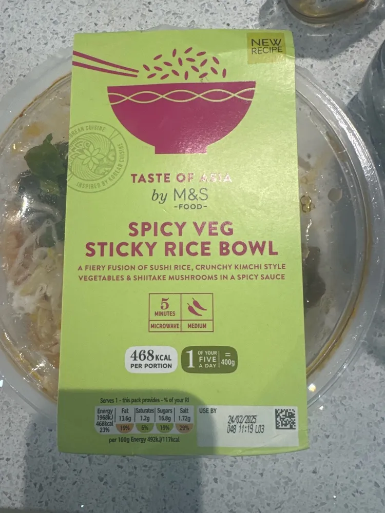 Spicy Veg Sticky Rice Bowl