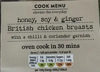 Honey, Soy & Ginger British Chicken Breasts
