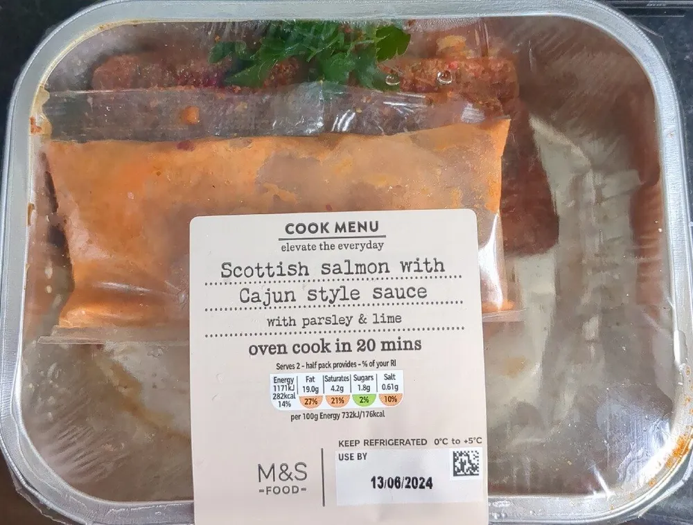Scottish Salmon With Cajun Style Sauce