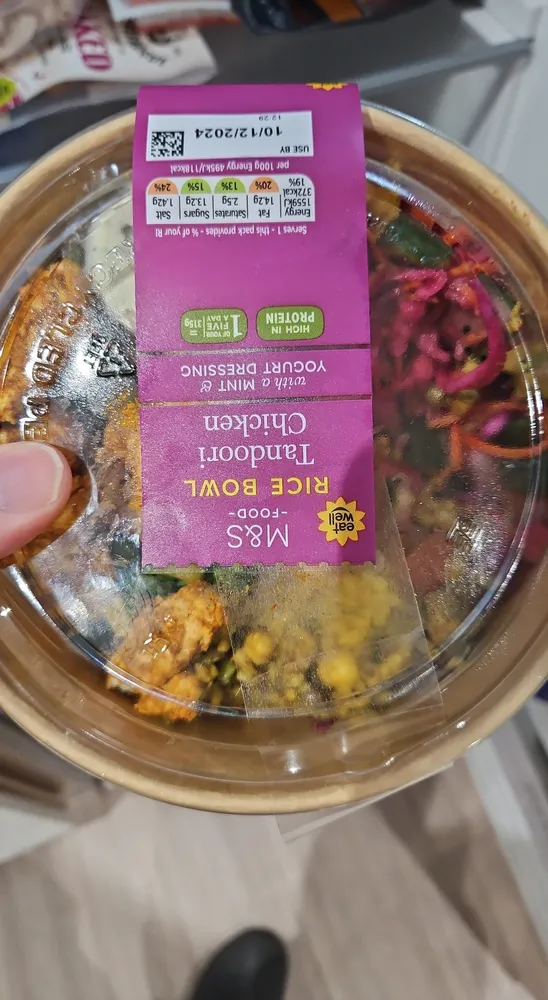 Tandoori Chicken Rice Bowl