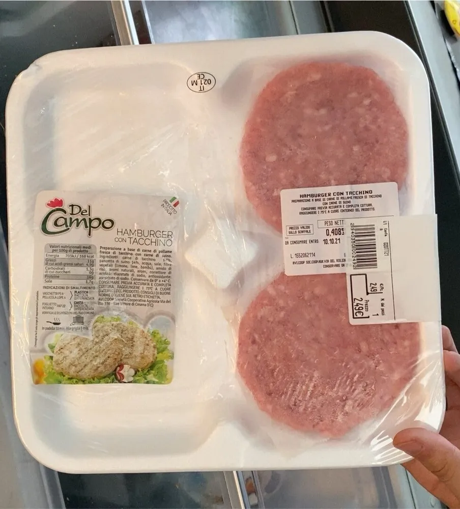 hamburgher pollo tacchino