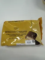 Milk Chocolate Coated Custard Creams
