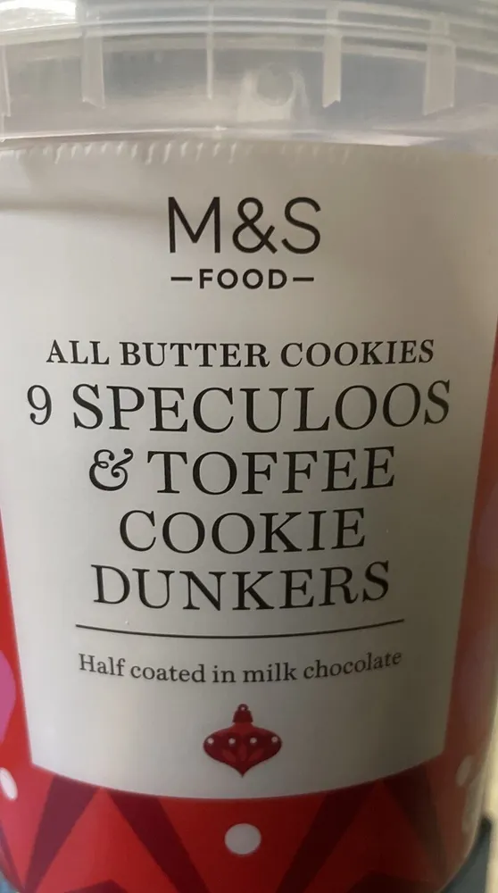 9 Speculoos & Toffee Cookie Dunkers ( Half Coated In Milk Chocolate)