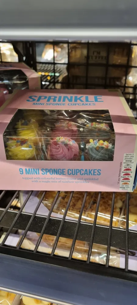 Rainbow Sprinkle Mini Sponge Cupcakes