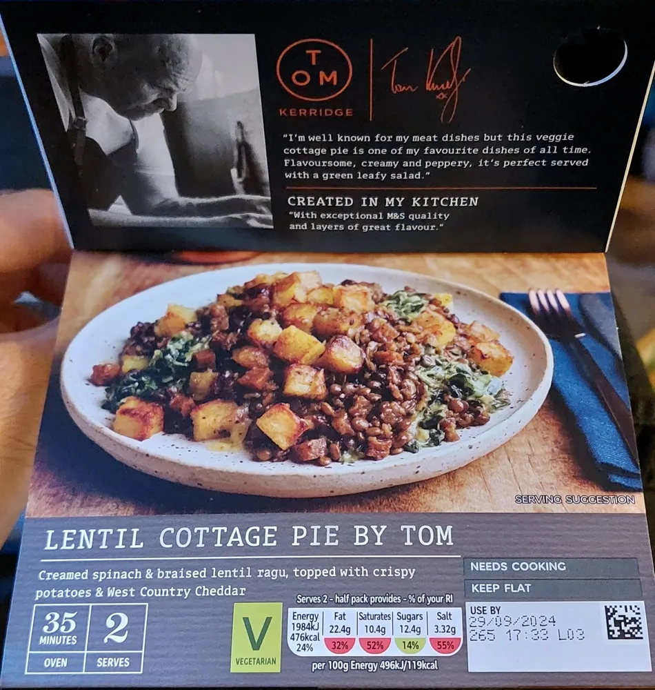 Lentil Cottage Pie by Tom