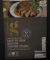 gastropub EASY TO COOK BRITISH SIRLOIN STEAKS