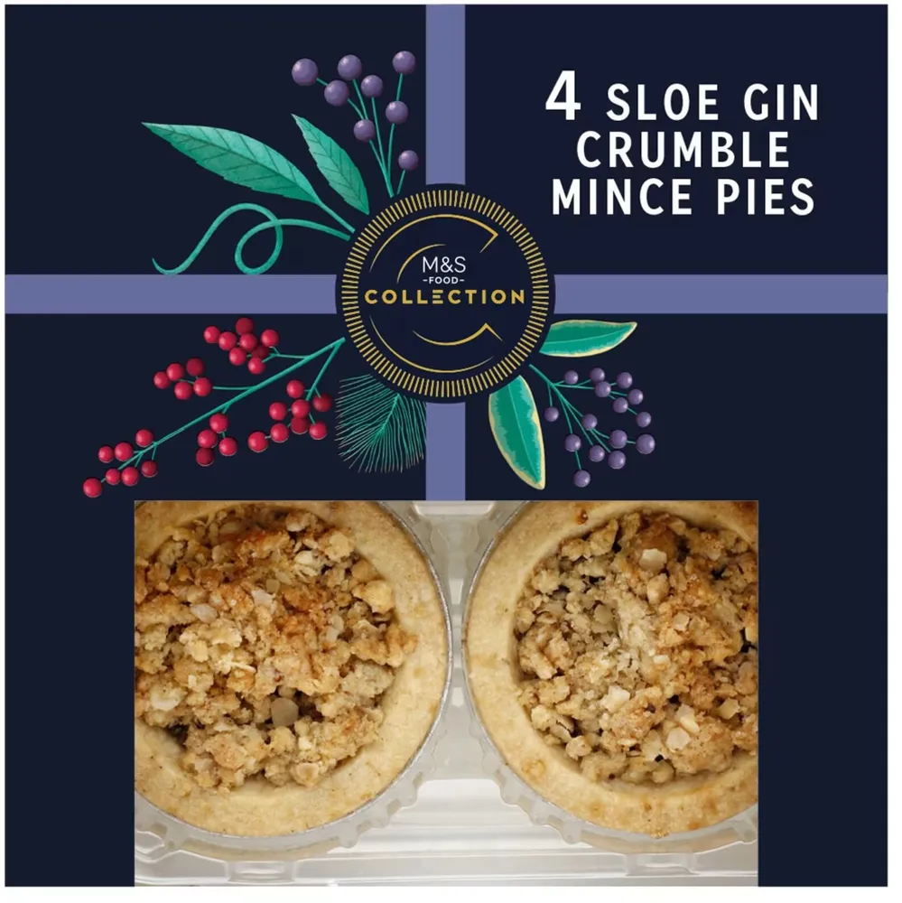 Sloe Gin Crumble Mince Pies