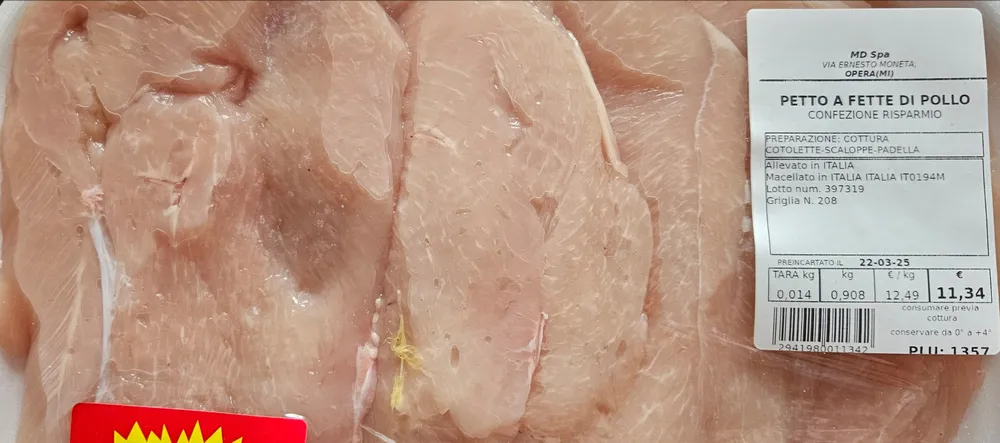 Petto a Fette di Pollo
