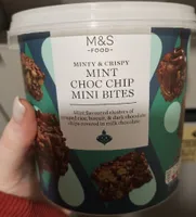 M&S Food Minty & Crispy Mint Choc chip mini bites