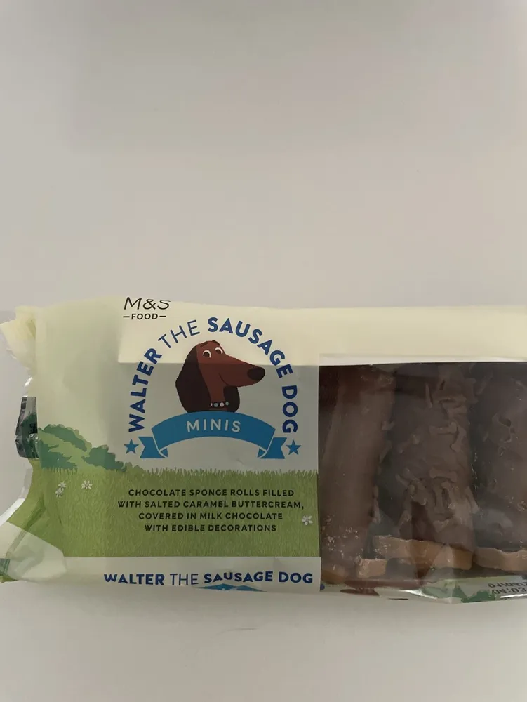 Mini Sausage Dog Cake