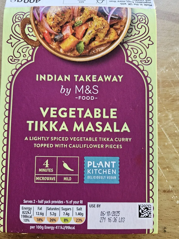 Vegetable Tikka Masala